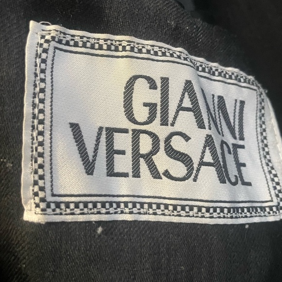 Versace Leather Black Jacket - Picture 3 of 6